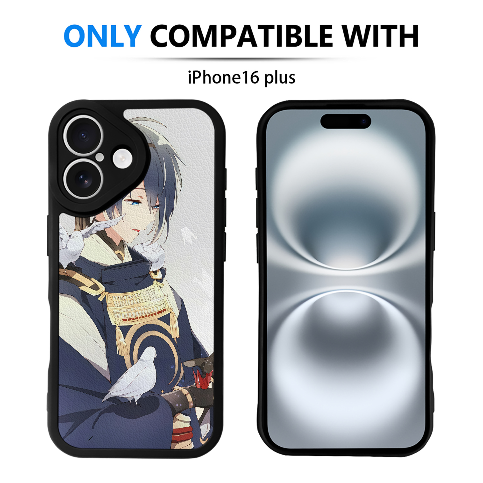 （画像用） 刀剣乱舞 Touken Ranbu 【iPhone 16シリーズ対応】シリコンスマホケース（レザー調） 材質：シリコン